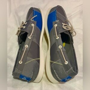 Sperry Gray and Blue Men's Boat Shoes